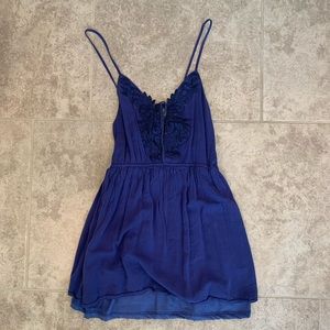 Blue lace dress